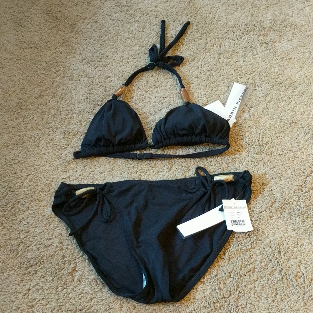 Robin Piccone Bikini Set Black